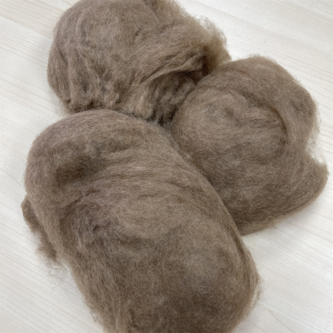 High-Quality Combed Camel Hair Brown
