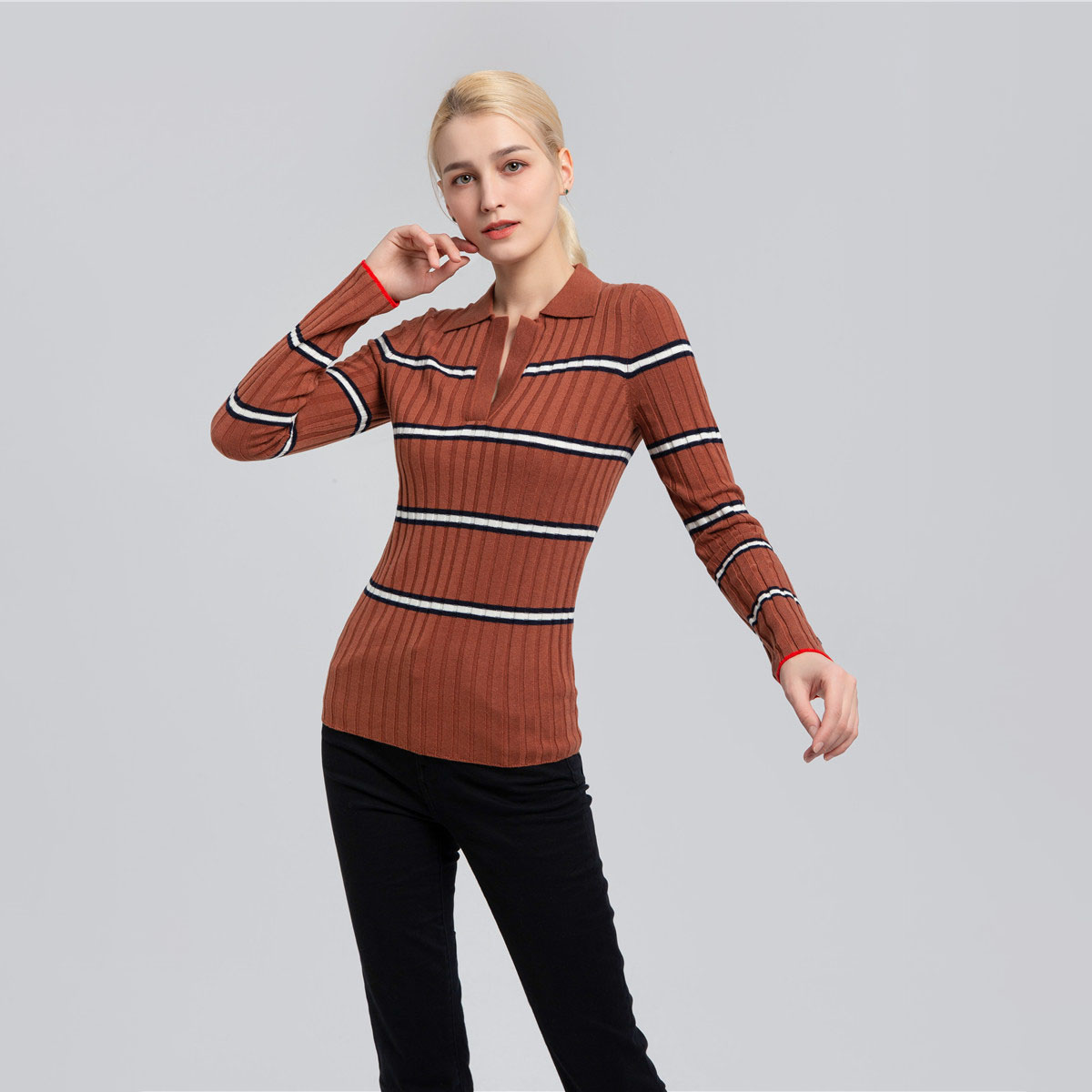 Cashmere wool blended sweater