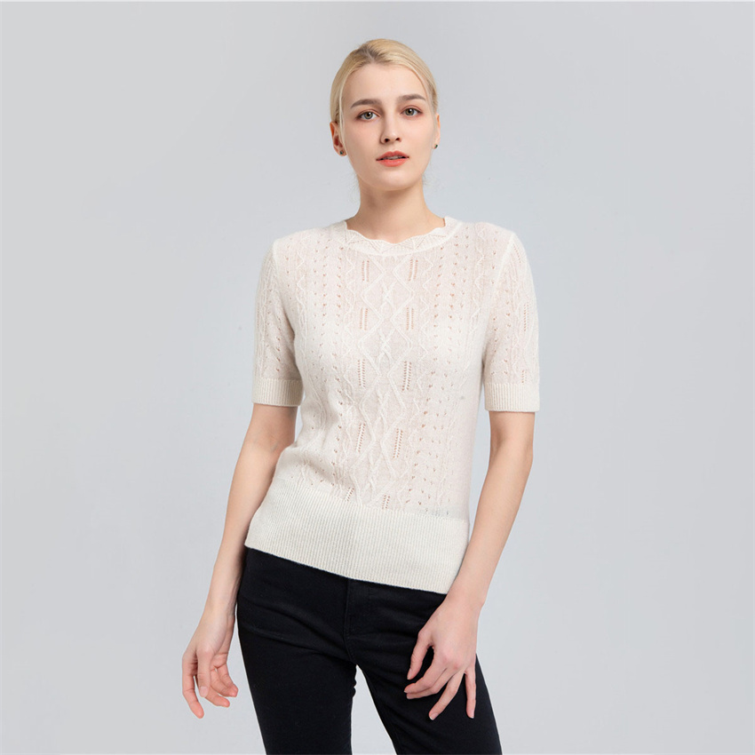 cable knitting cashmere sweater