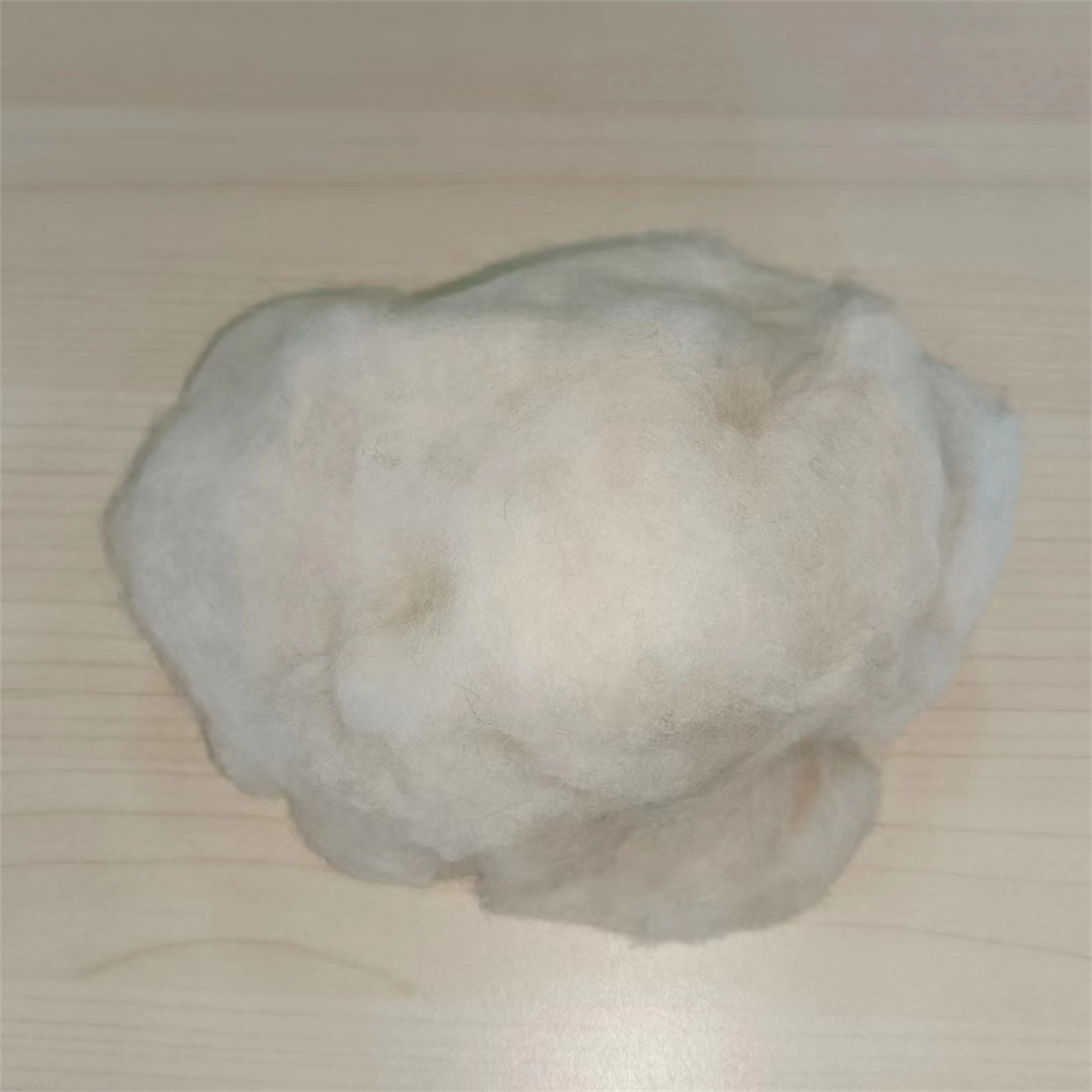 combed sheep wool ivory