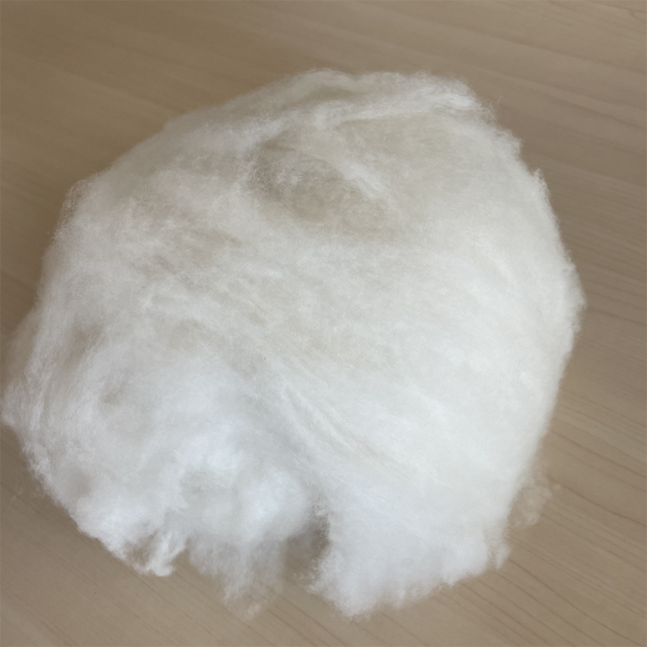 dehaired pure cashmere fibre white