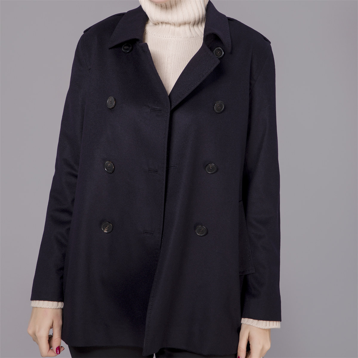 high quality cashmere wool blended coat